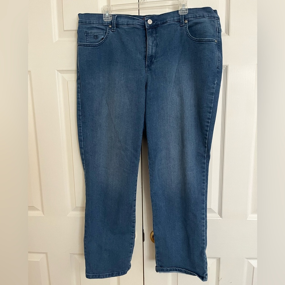 Denim Blue Straight Leg Women's Jeans - Gloria Vanderbilt Amanda